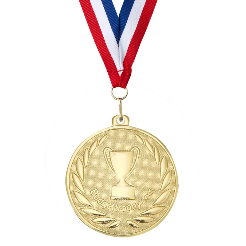 Blank Médaille D'or Avec Ruban Récompense Banque D'Images et Photos Libres  De Droits. Image 15788401