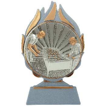 Trophée flammes baby foot