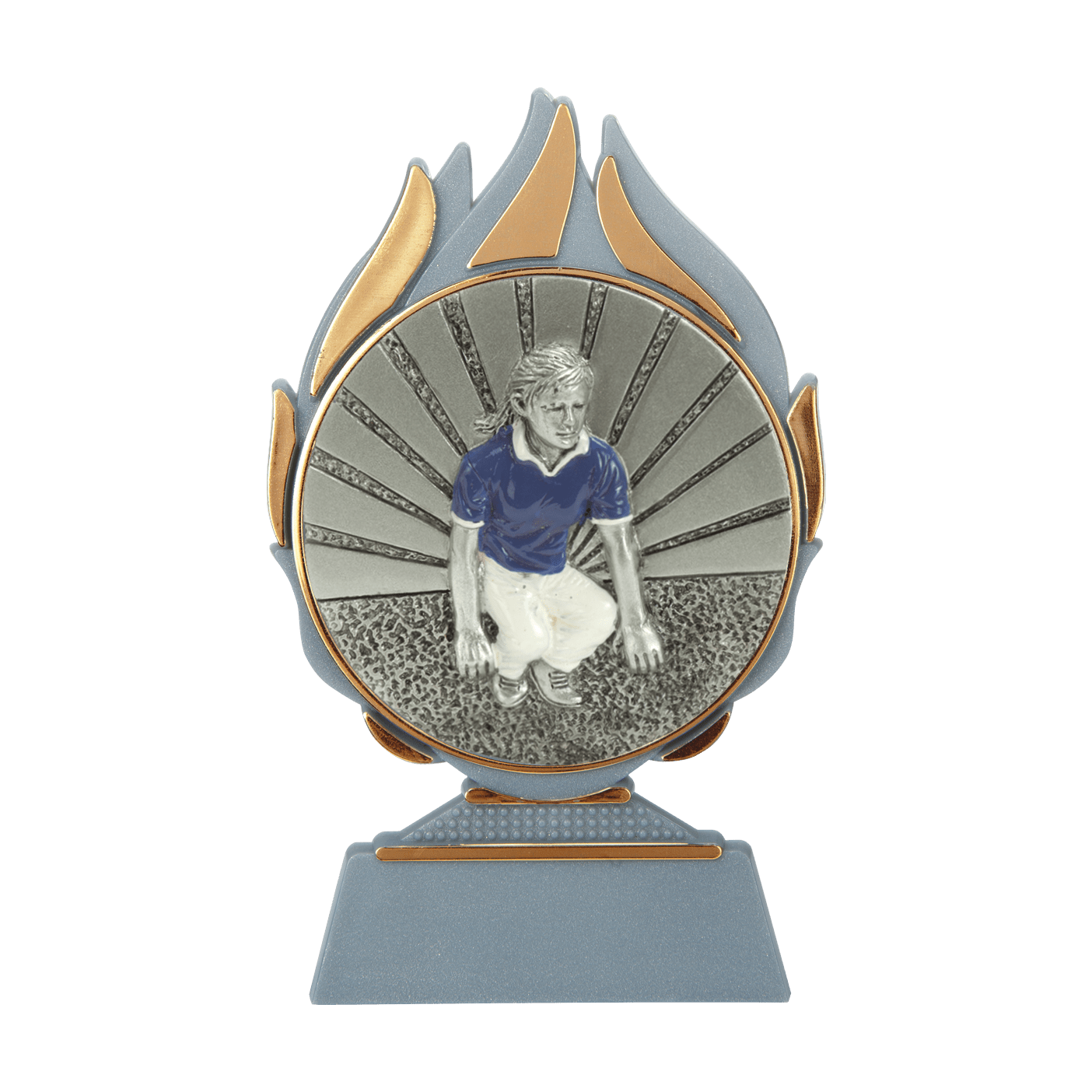 Trophée flammes pétanque féminin