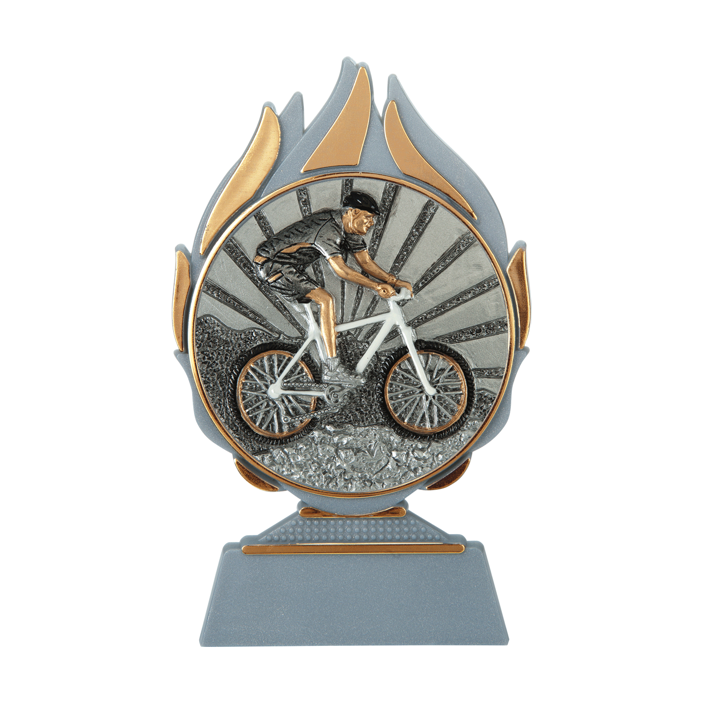 Trophée flammes VTT