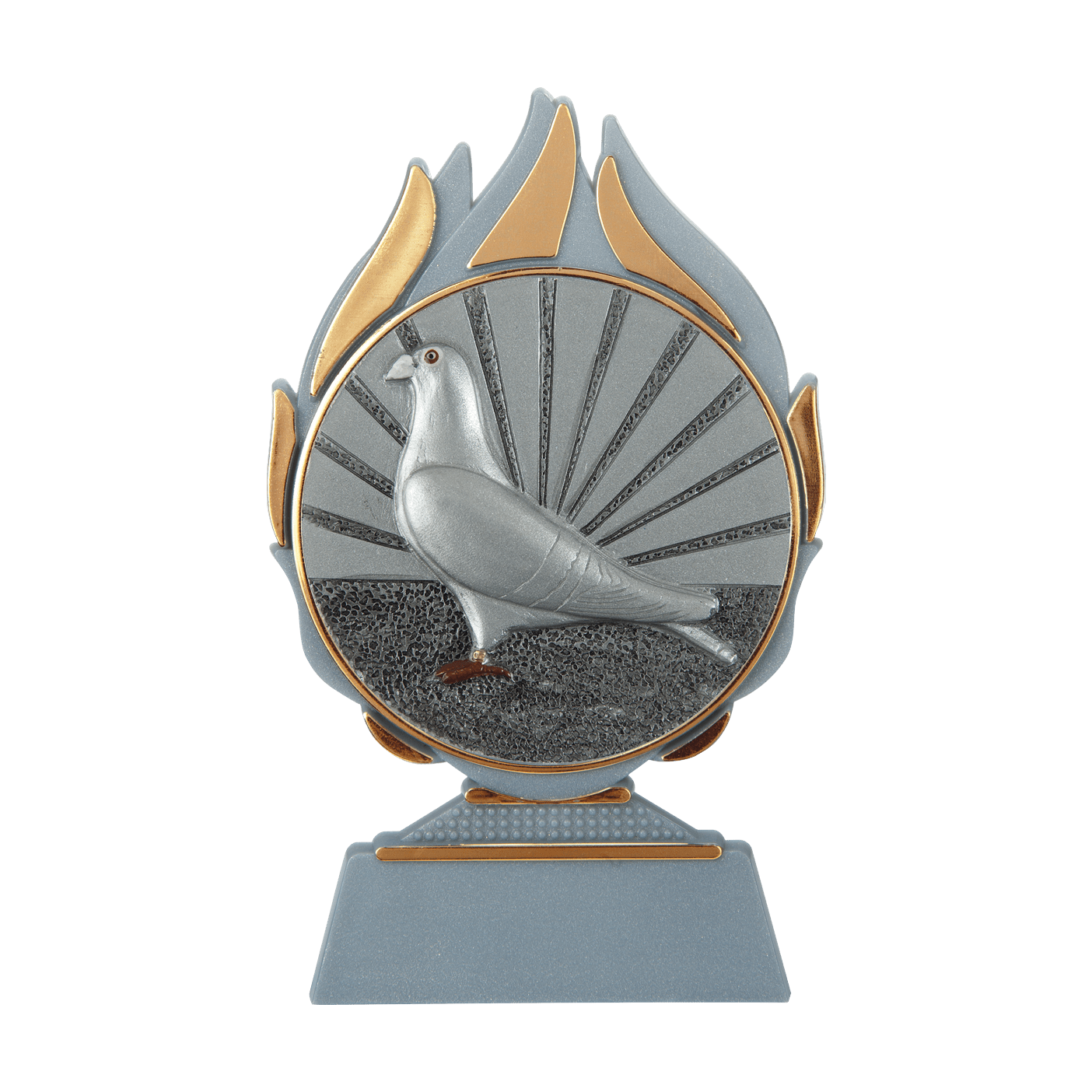 Trophée flammes sport colombophile