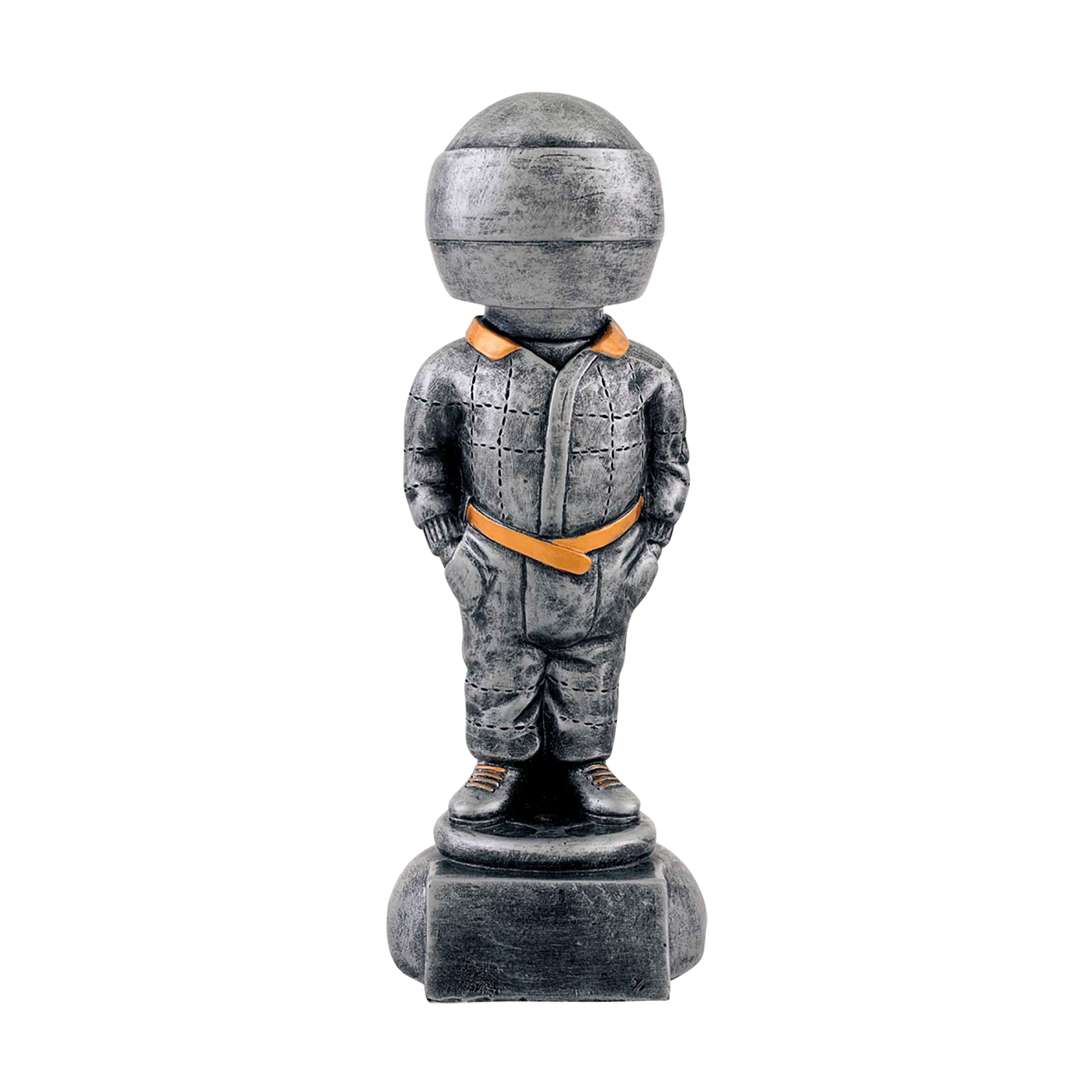 Trophée Résine Karting argenté-antique 