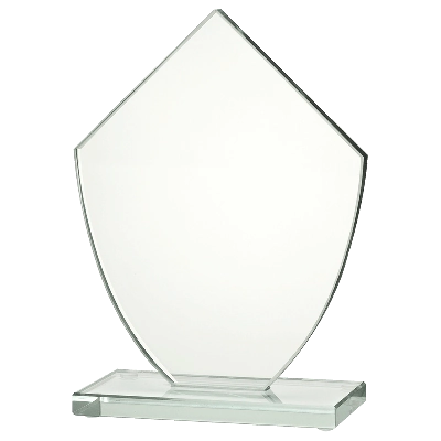 Plaque de Verre Verticale : Trophée Récompense Personnalisé