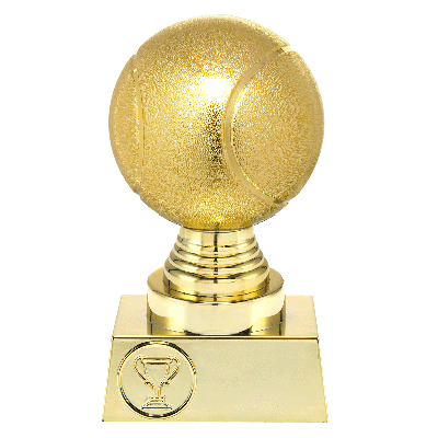 Gouden tennis trofee