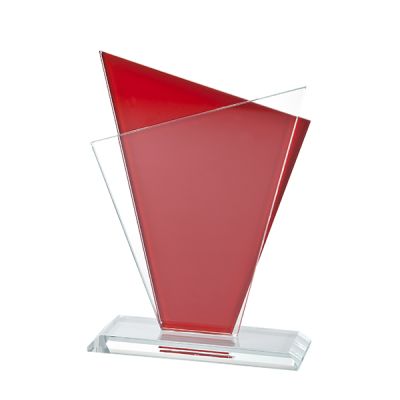 Glas award Dahlia rood