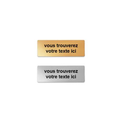 Étiquette de texte coupes 40x15mm