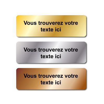 Étiquette de texte coupes 40x15mm